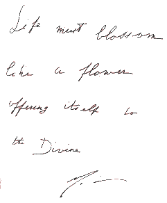 The Mother's writing