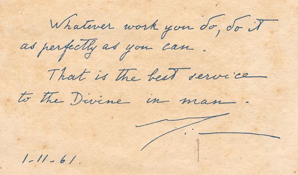 Mother's writing