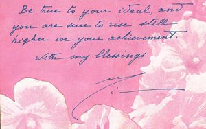Mother's writing