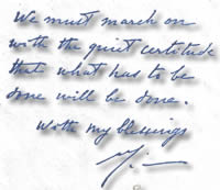 Mother's writing
