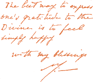 Mother's writing